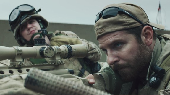 "War disassembles everything we do. It retards our progress in every way, and we still assign value to it, as if it accomplishes something. We don’t want to acknowledge that nothing productive is happening in a war. Like American Sniper acts like the productive thing we’re doing is shooting people in the face." (Image: Still from American Sniper)