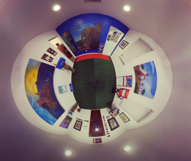 Exhibition photo of House Not For Sale. 360 degree view of the exhibition space